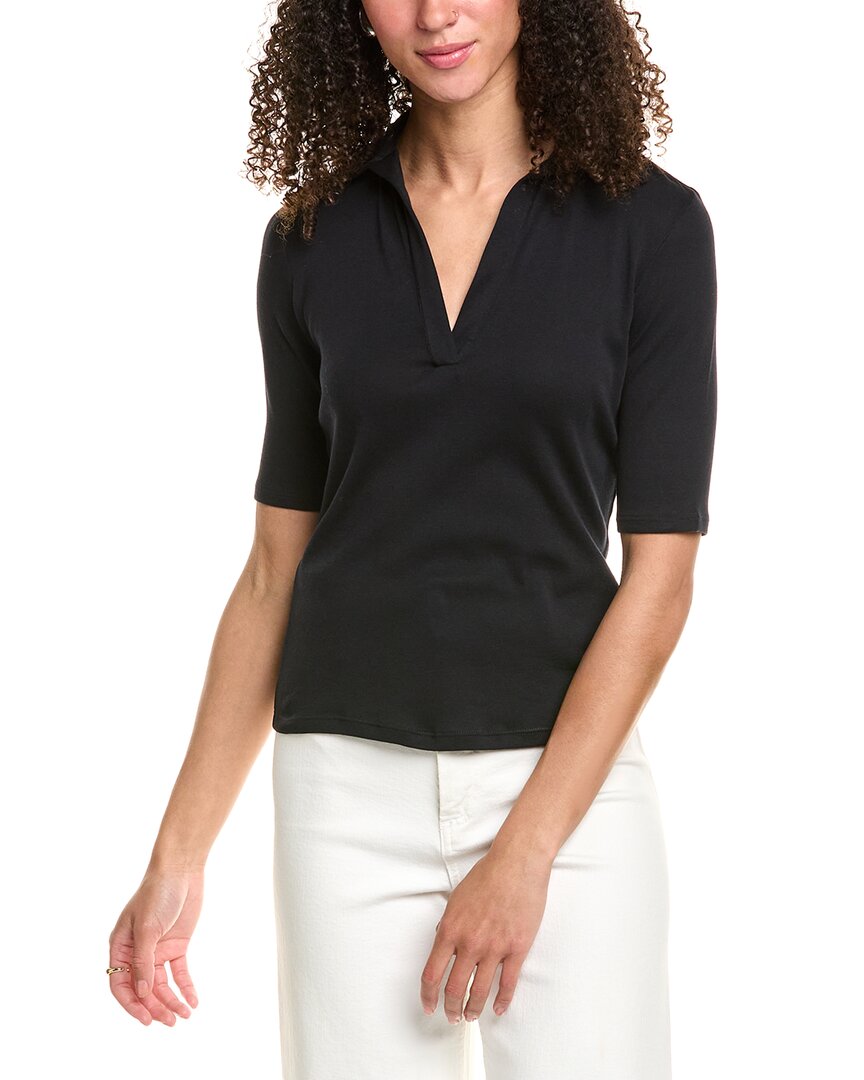 Vince Elbow-Sleeve Polo Shirt