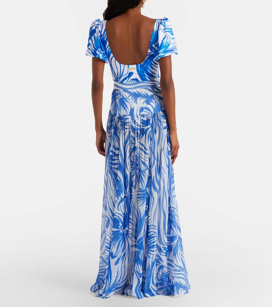 Jaimee high-rise printed maxi skirt