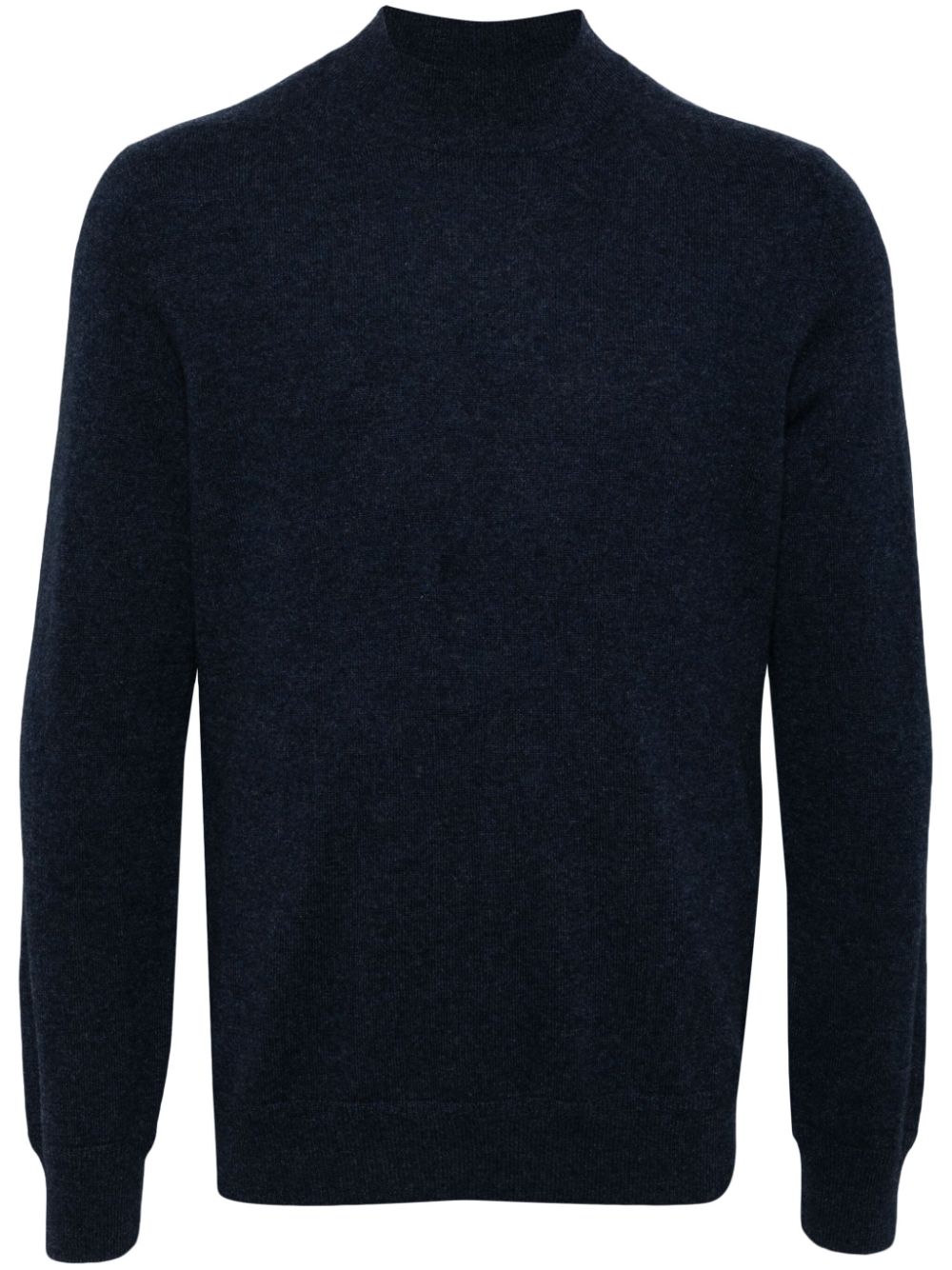 Cashmere mock-neck jumper - Blue