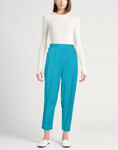 Forte_forte Woman Pants Azure Size 0 Viscose, Silk