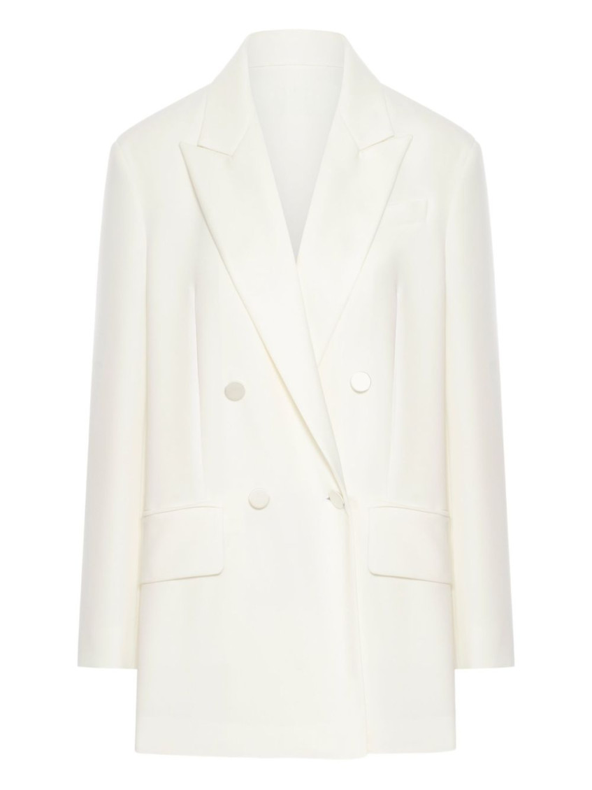 White Gabardine Blazer
