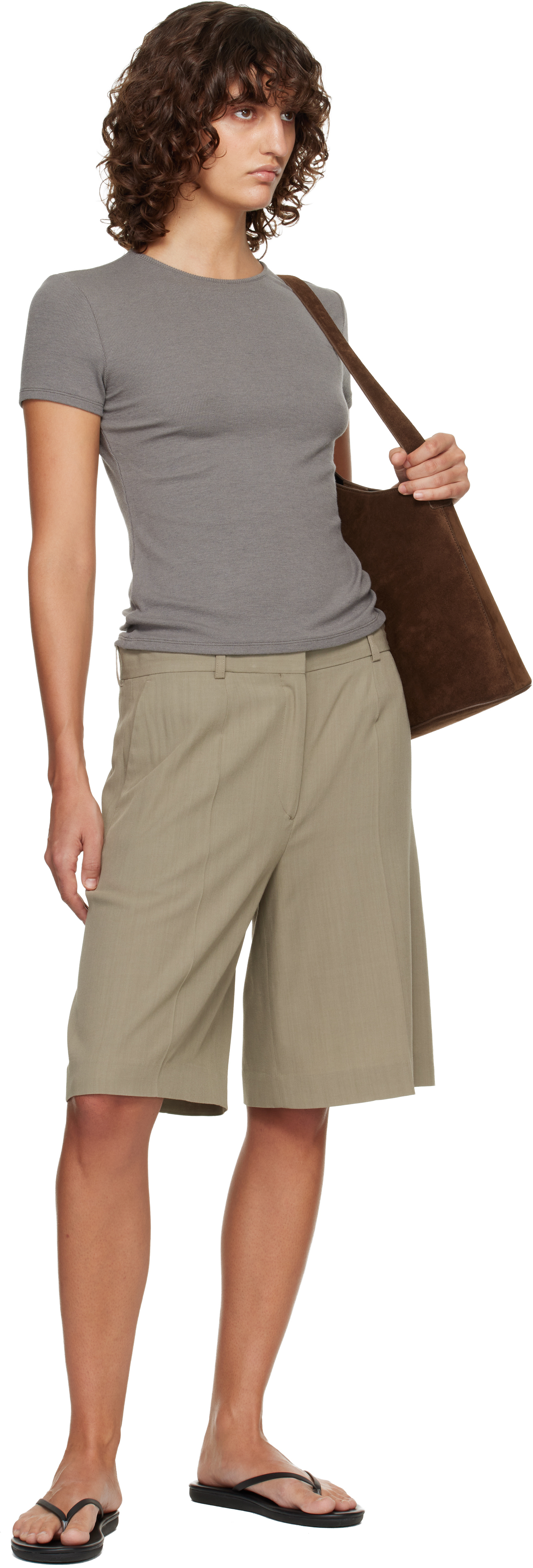 Gray Basic Wool T-shirt