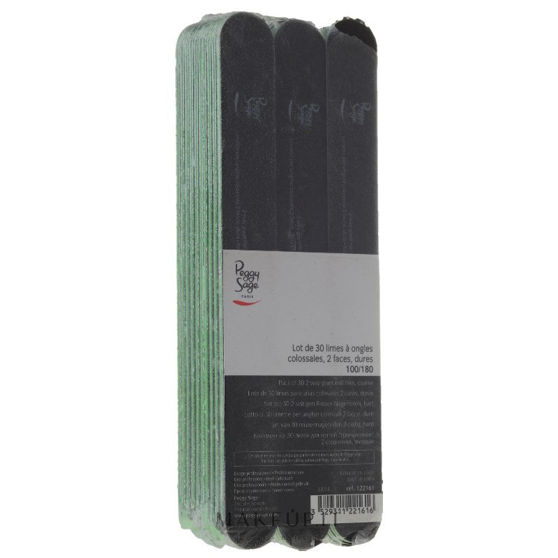 Peggy Sage 2-Way Washable Nail Files set, 100/180, black