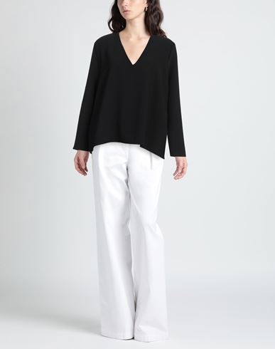 Alpha Studio Woman Top Black Size 6 Polyester, Elastane