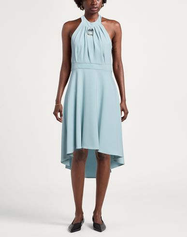 Woman Mini dress Sky blue Size XL Polyester, Elastane