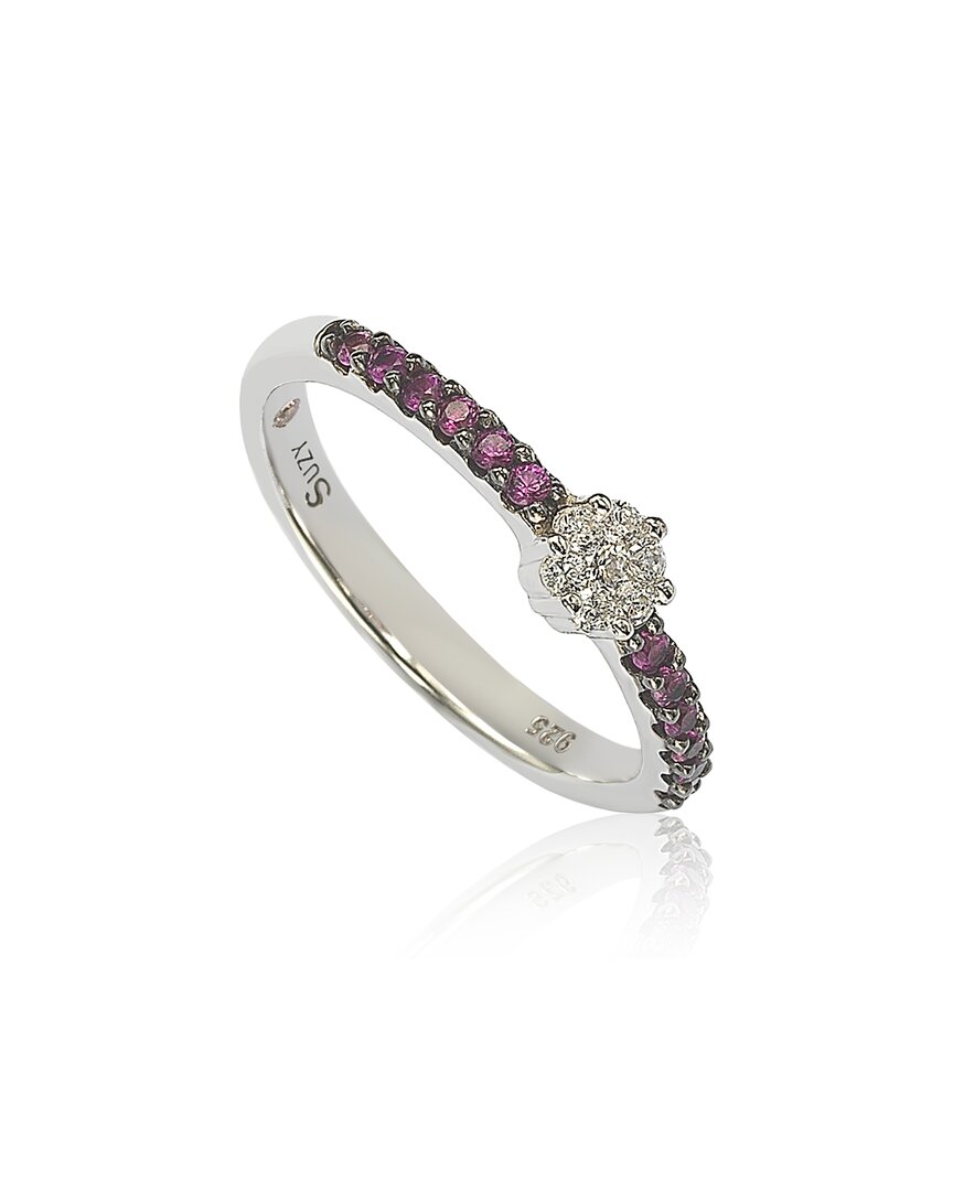 Silver Cz Stackable Ring