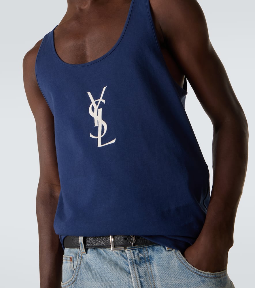 Cassandre embroidered cotton tank top