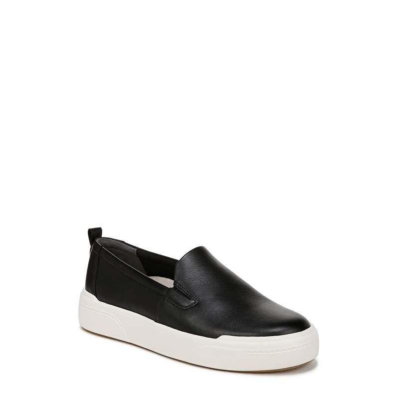 Women's Carson Slip On Sneakers (Black Leather)
