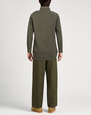 Man Shirt Military green Size 15 Cotton