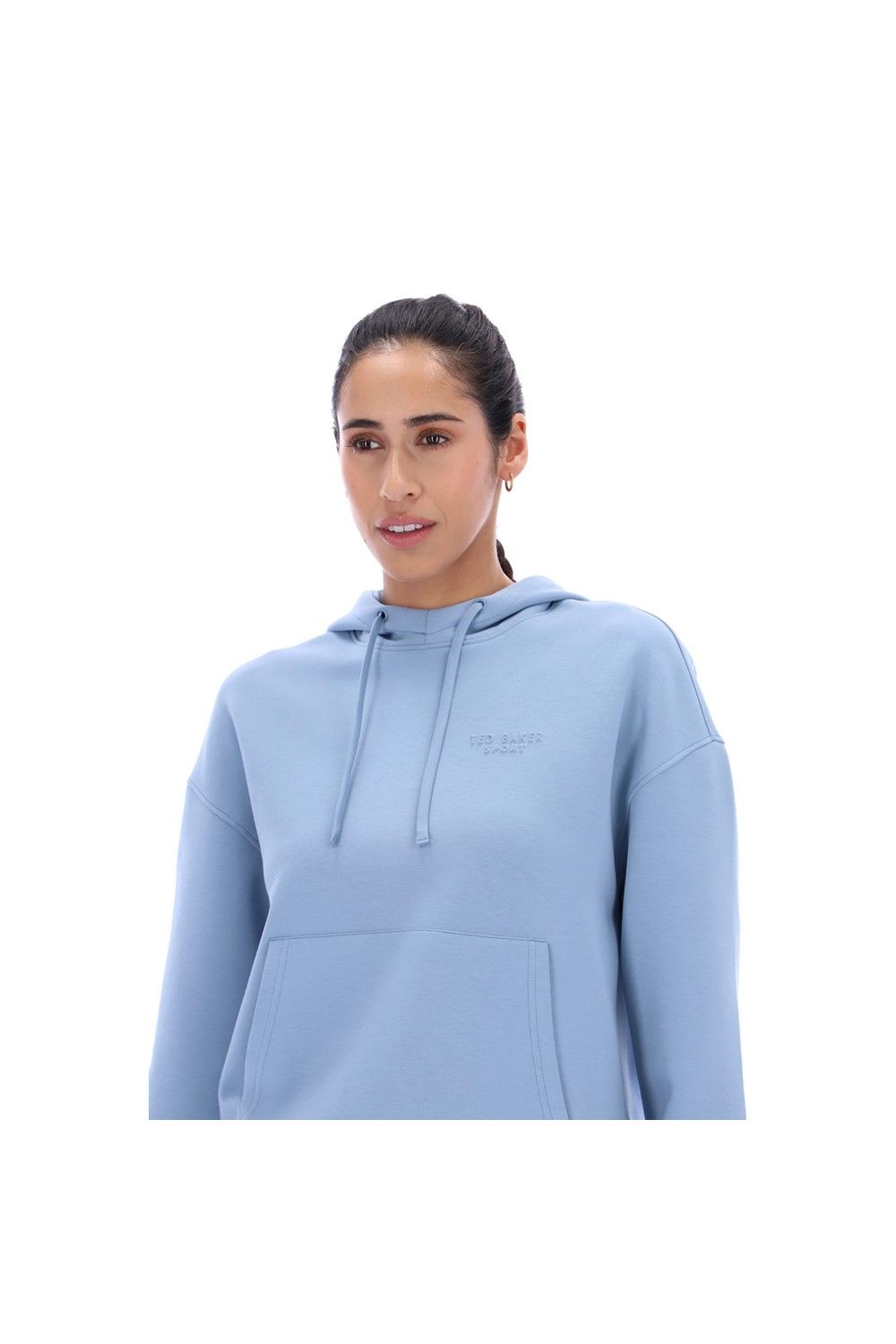 Ted Baker Women's Heidi Core Scuba Hoodie in Light Blue | : Large