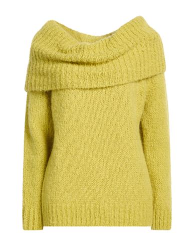 Woman Sweater Lime green Size M Acrylic, Mohair wool, Wool, Nylon