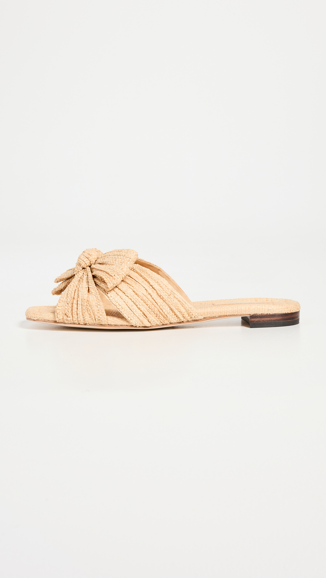 Daphne Pleated Knot Flat Sandals