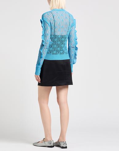 Woman Cardigan Azure Size 0 Cotton, Polyamide