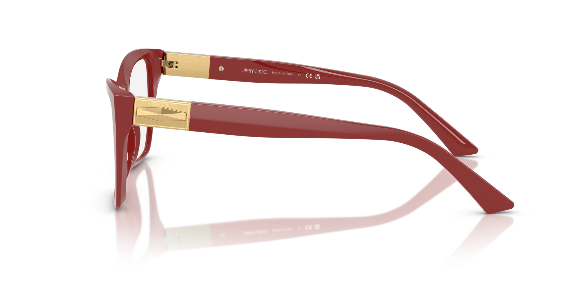Jimmy Choo Woman Jimmy Choo JC3028 5013 Optical frames Acetate Red Cat Eye Norma