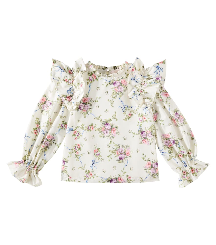 Tutu Du Monde Belle ruffled floral blouse
