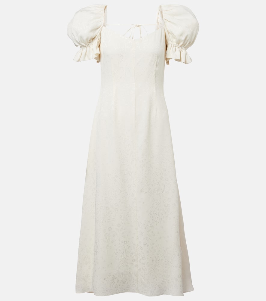 Aila silk jacquard cocktail dress