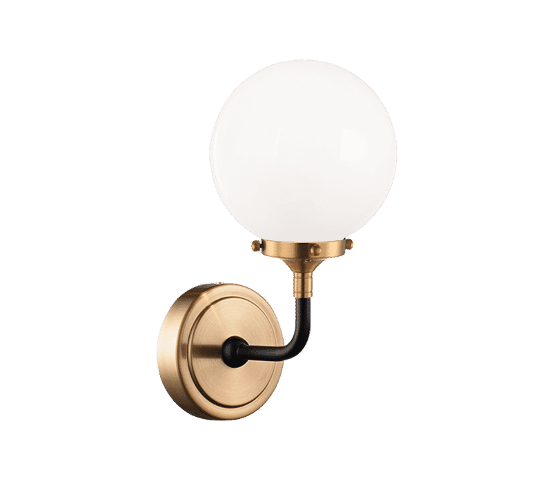 Matteo Particles 1-Light Wall Sconce In Aged Gold Bra