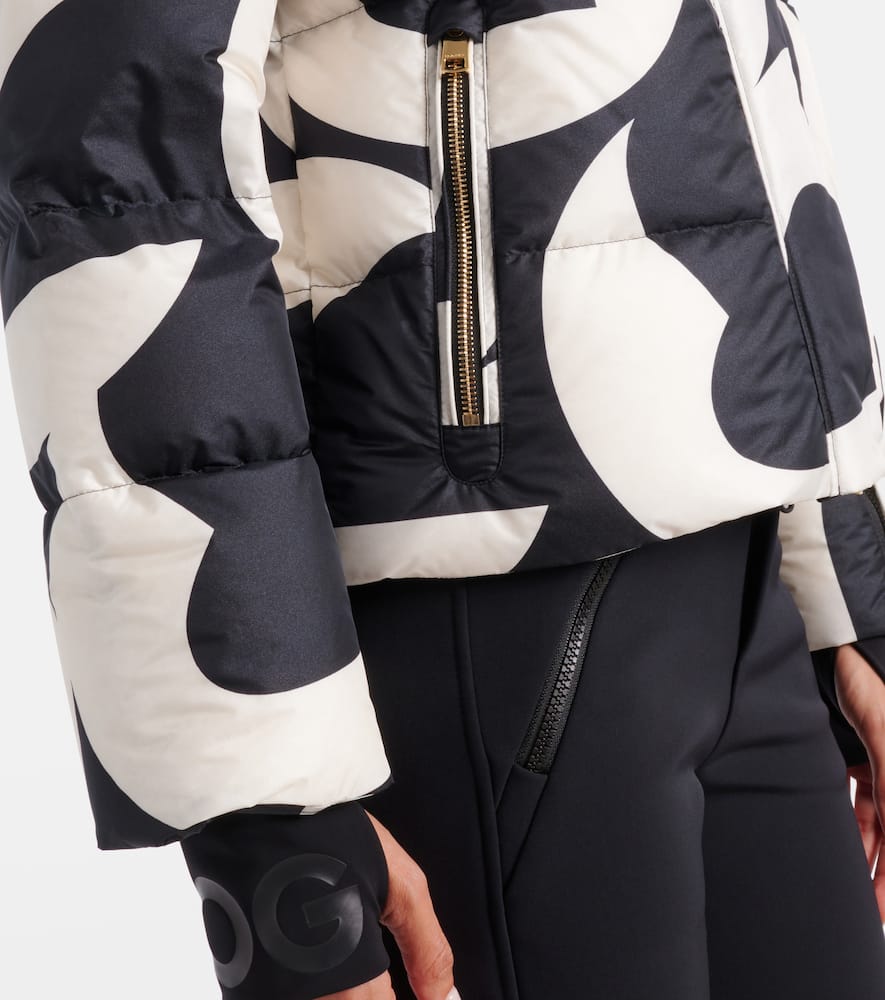 Maja printed down ski jacket
