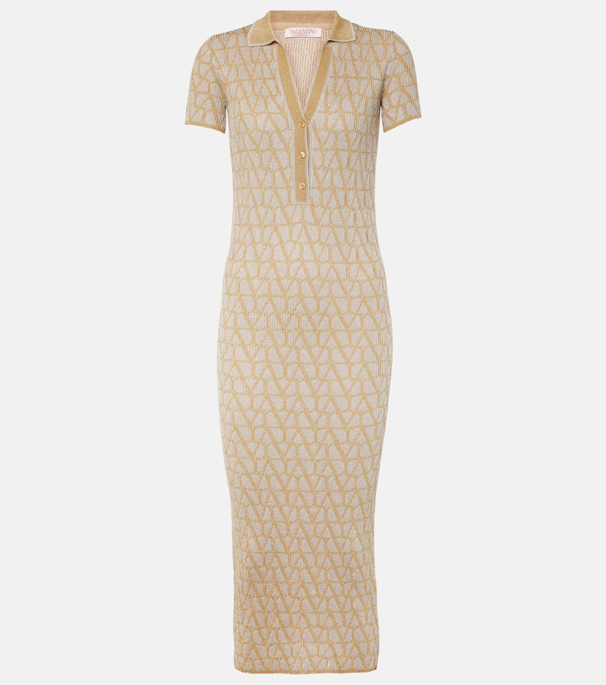 Toile Iconographe lamé jacquard midi dress