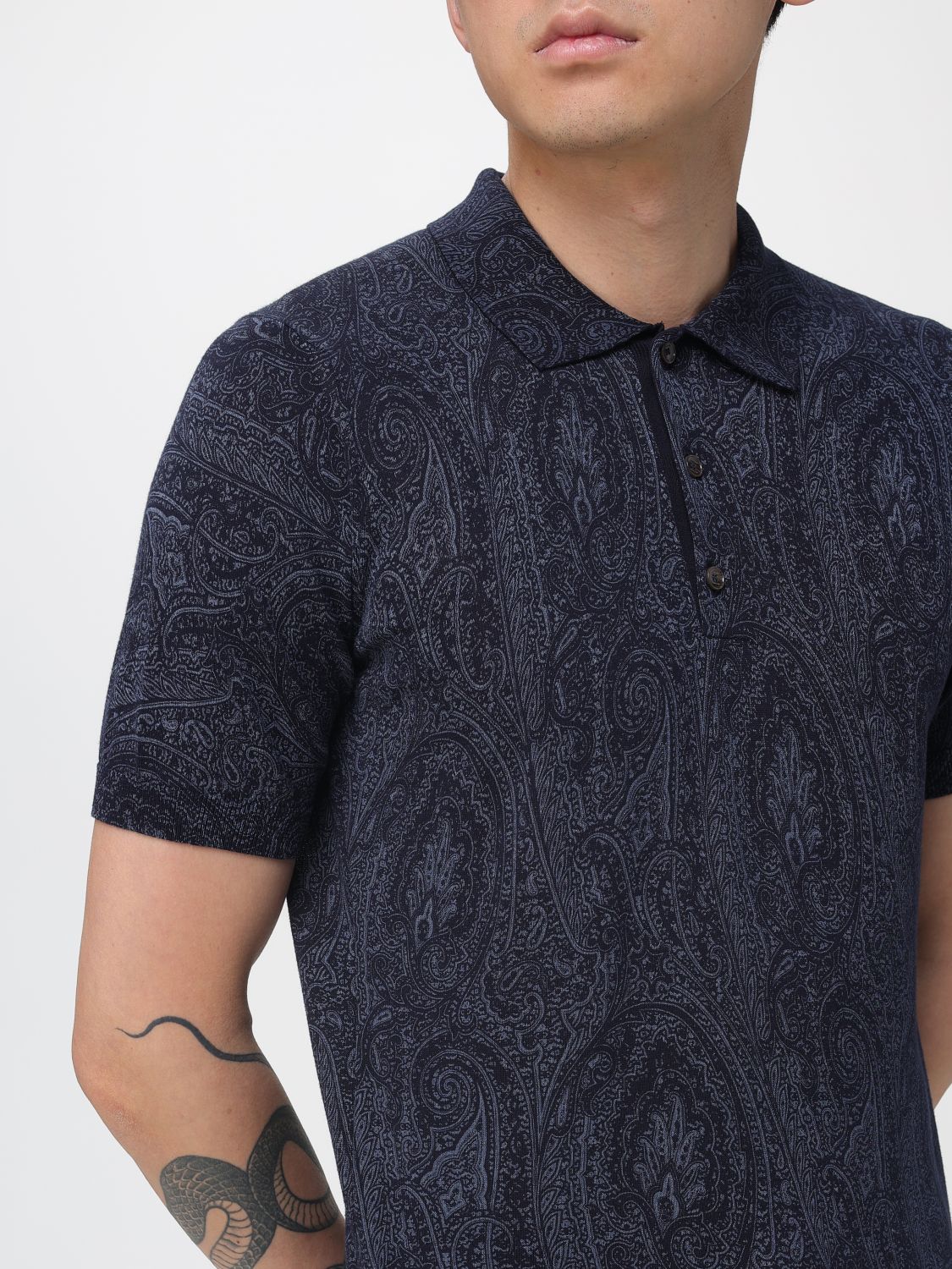 Polo Shirt Men color Blue