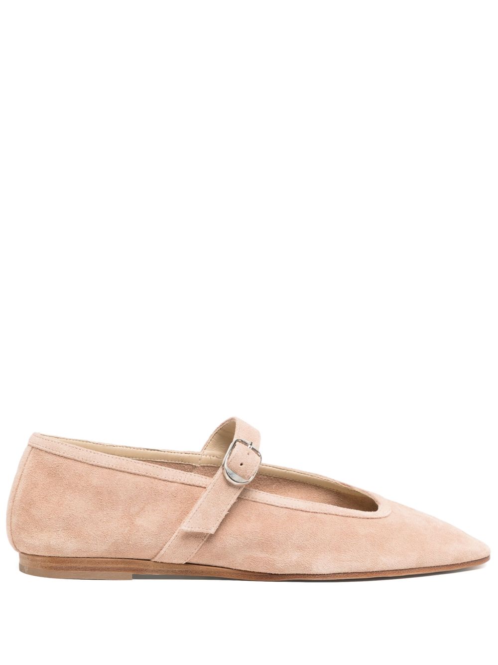 Le Monde Beryl suede Mary Jane ballerina shoes - Pink