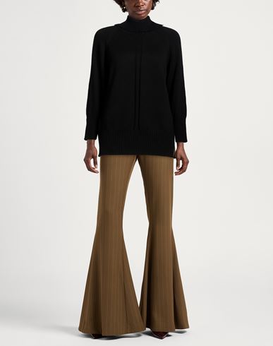 Woman Turtleneck Black Size 4 Wool