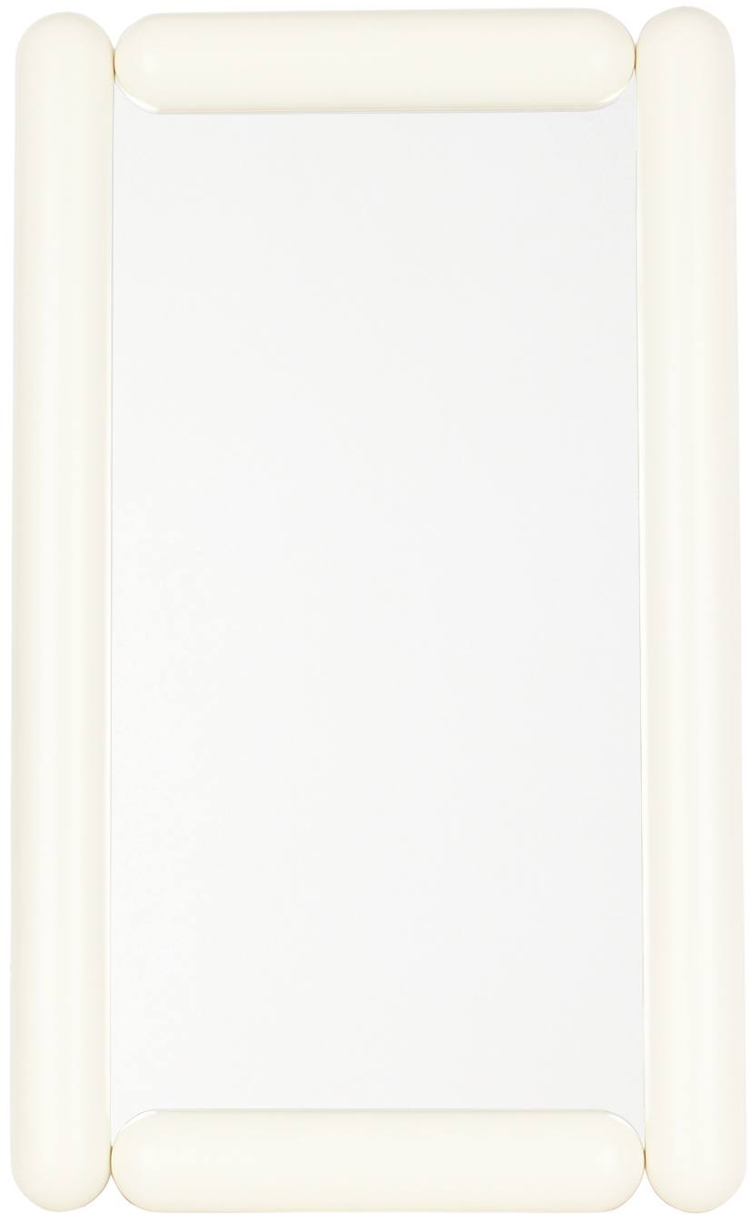 Off White Chunky Mini Mirror