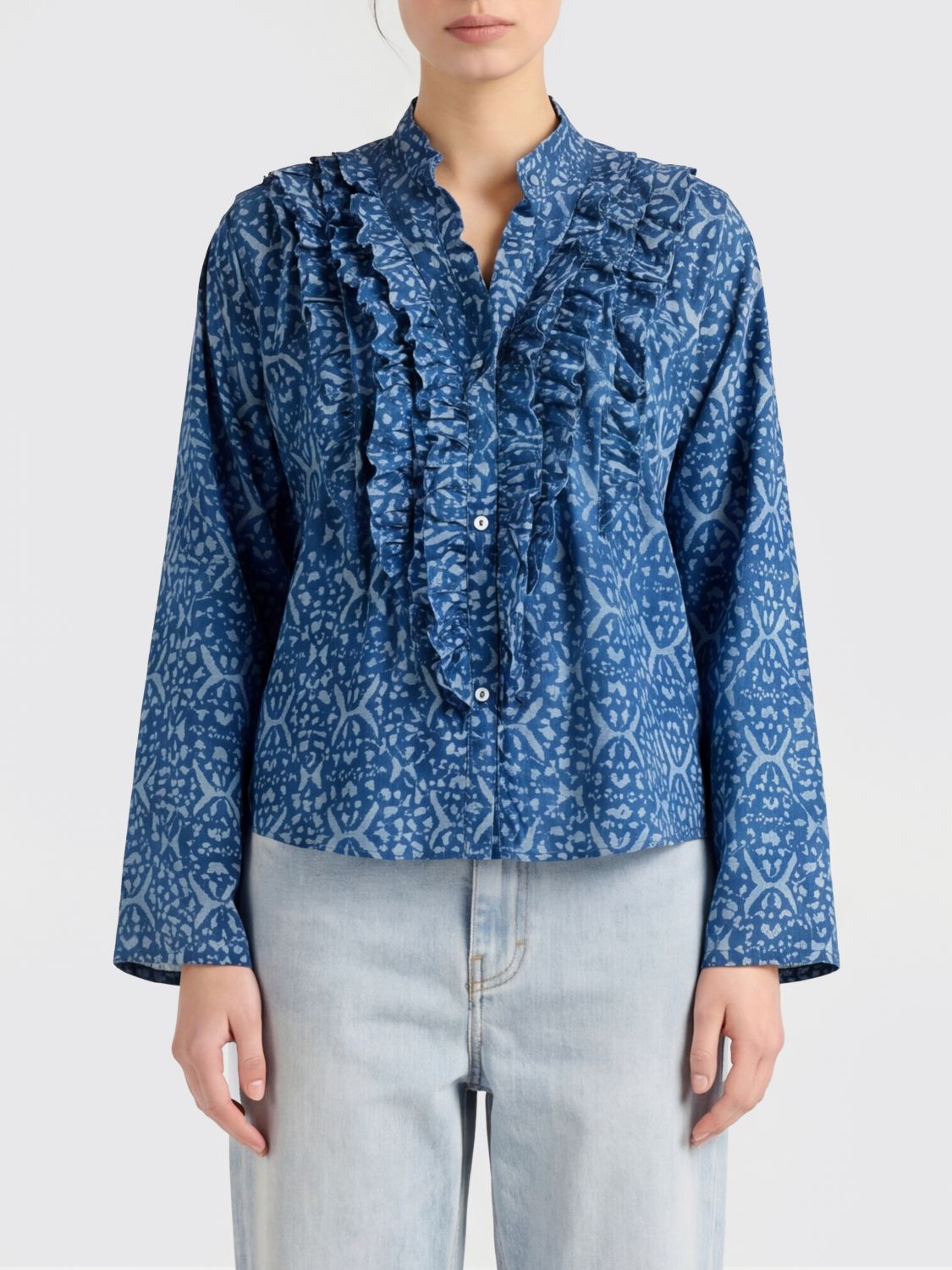 MOMONÌ Shirt Woman color Blue