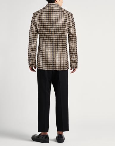 Man Blazer Beige Size 42 Virgin Wool, Polyamide
