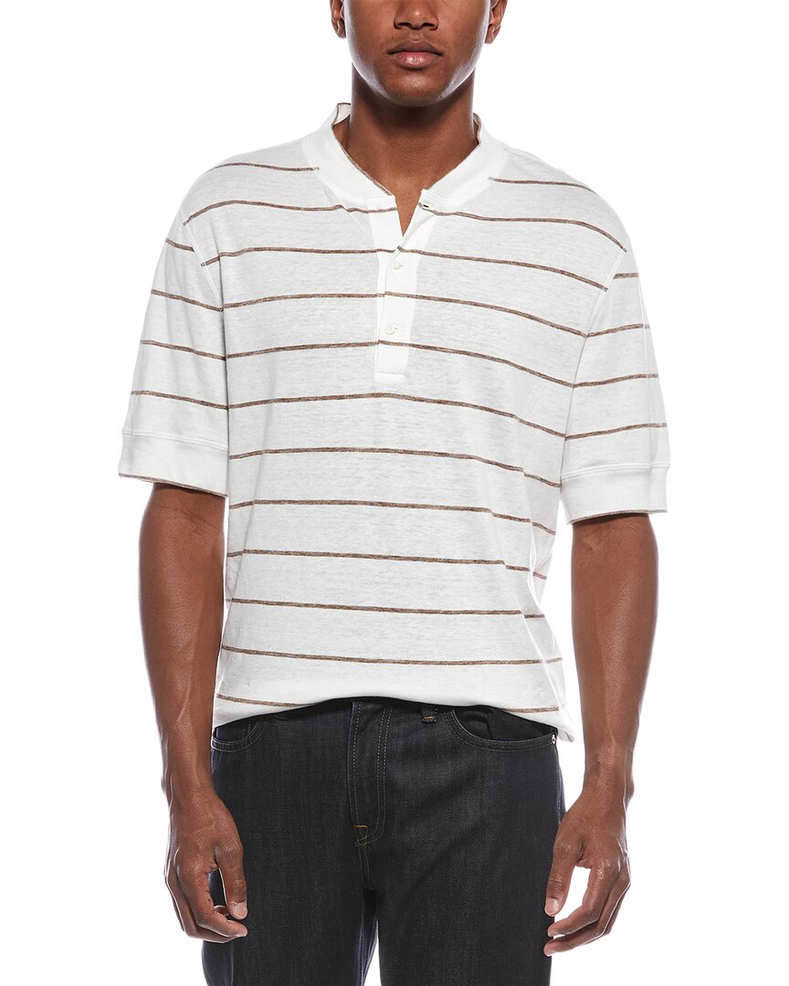 Linen-Blend Polo Shirt