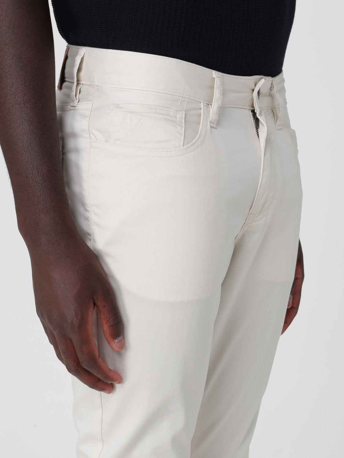 Pants Men color Yellow Cream