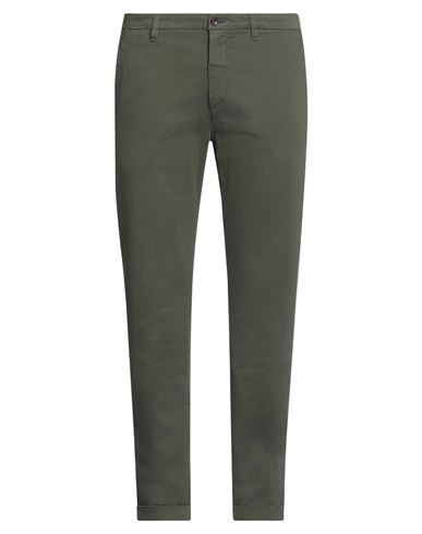 Man Pants Military green Size 28 Cotton, Elastane