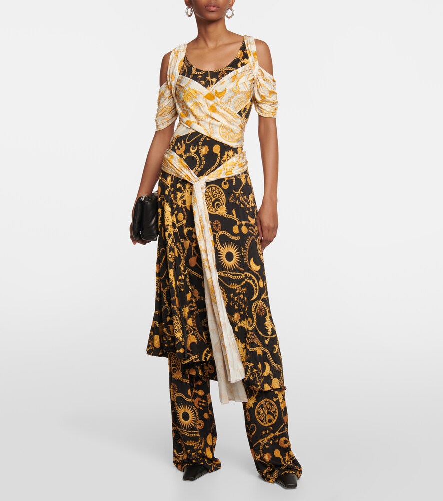 Printed midi dress