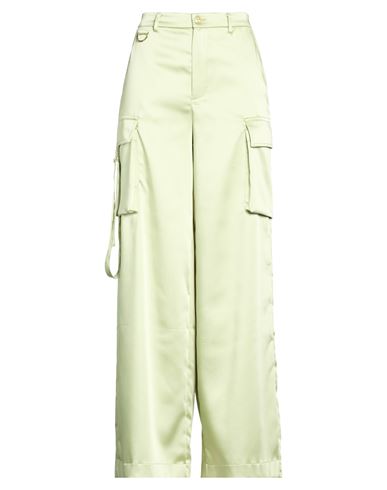 Woman Pants Light green Size 6 Polyester, Elastane
