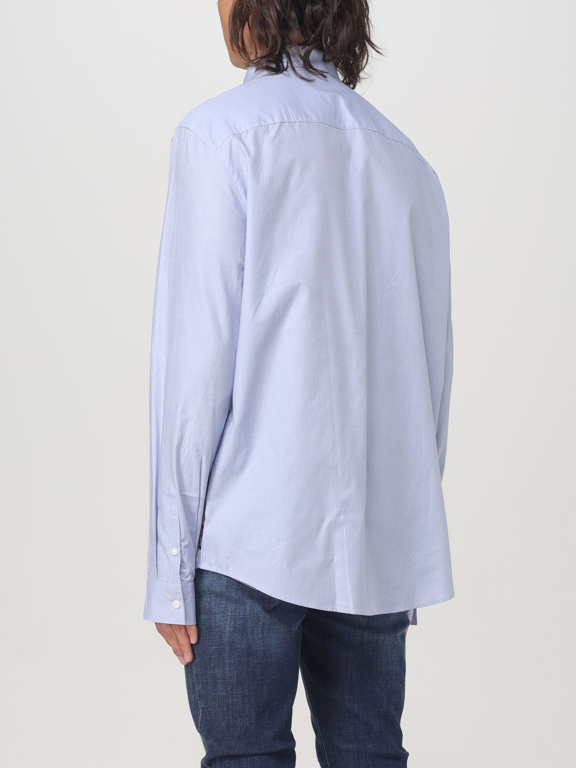 Shirt Men color Gnawed Blue