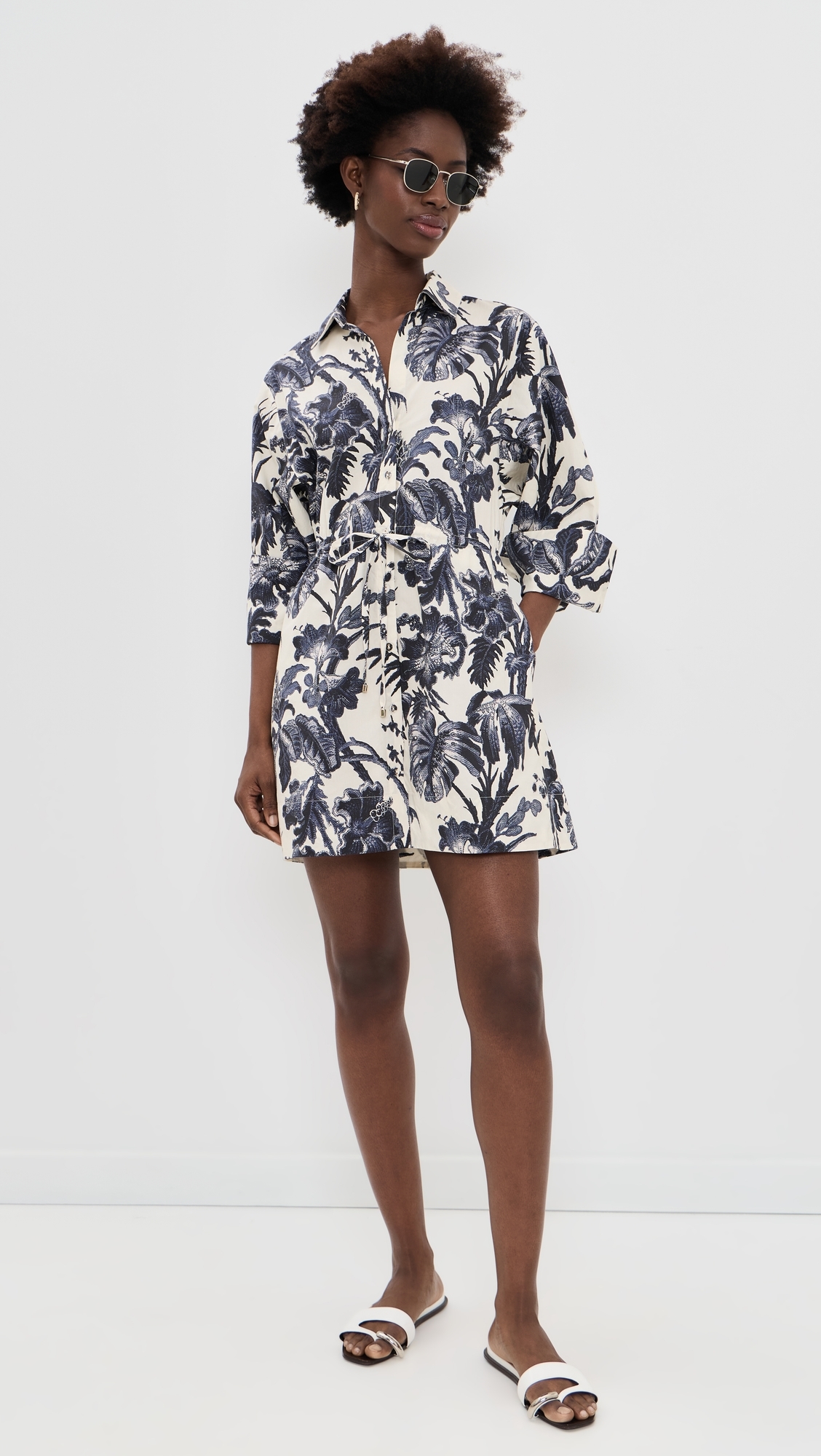 Henry Dress Fauna Floral Navy