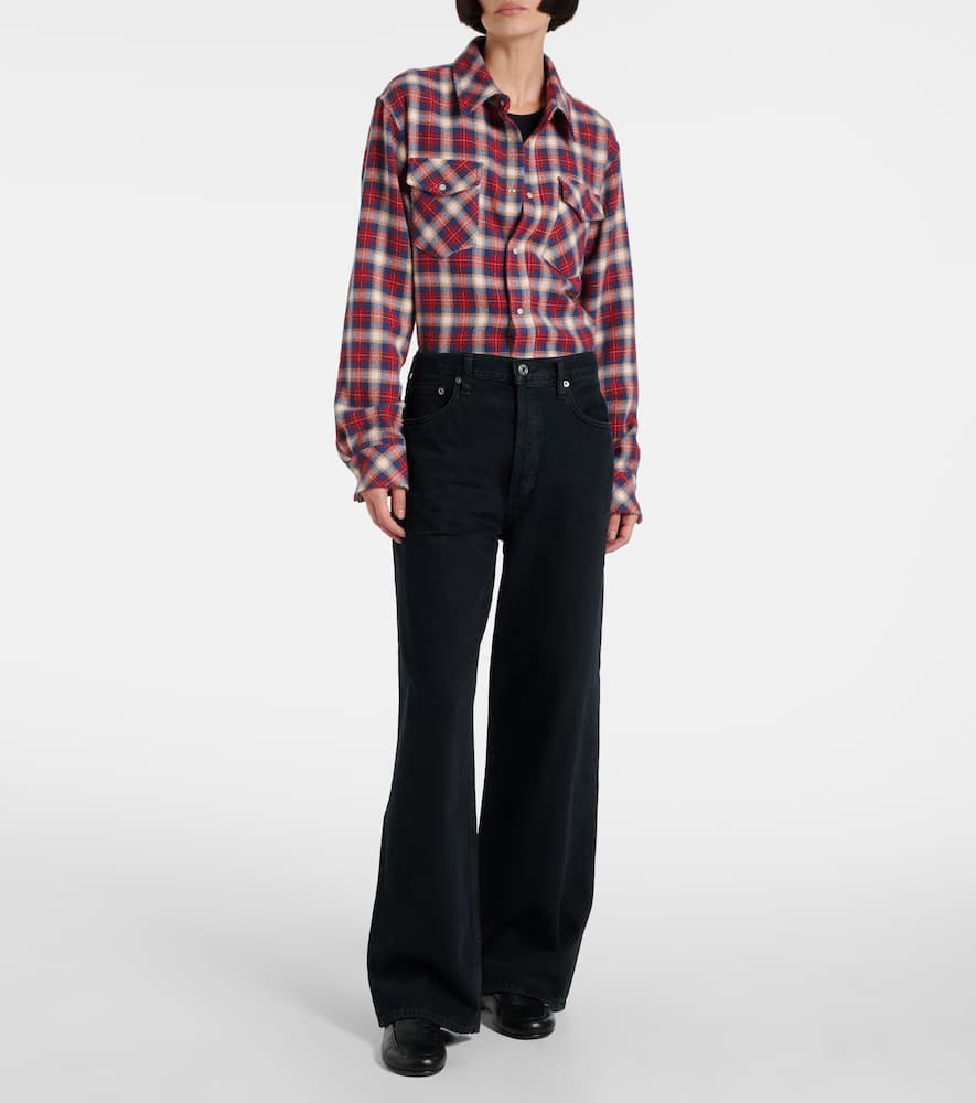 Agolde '90s Pinch Waist Long high-rise straight jeans