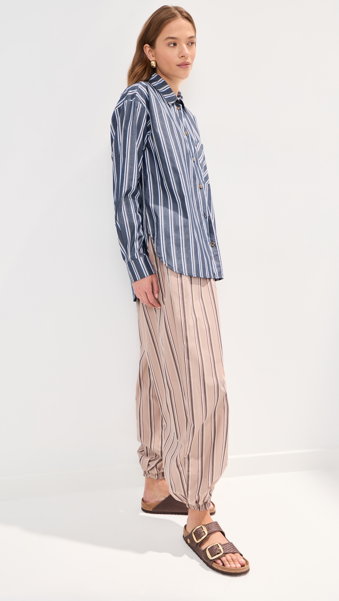 Winnie Button Down Denim Stripe