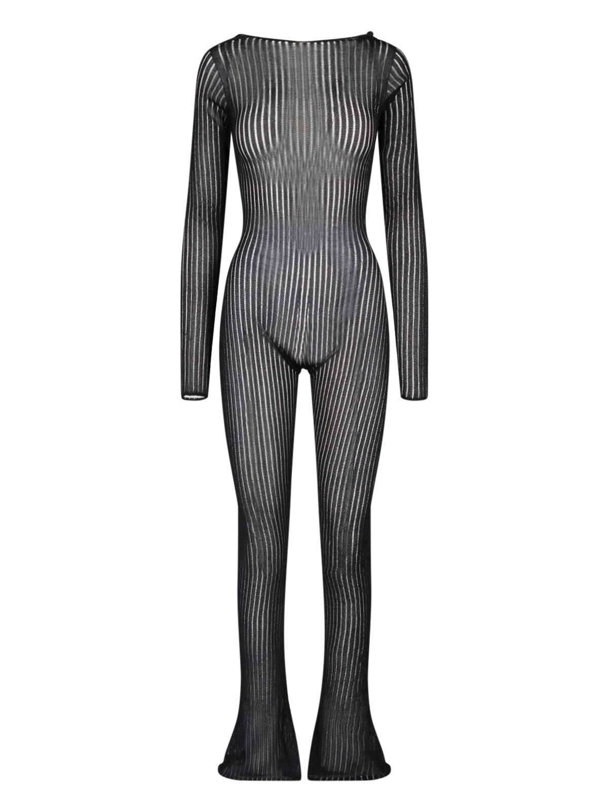 Metal-Trim Viscose Jersey Dress