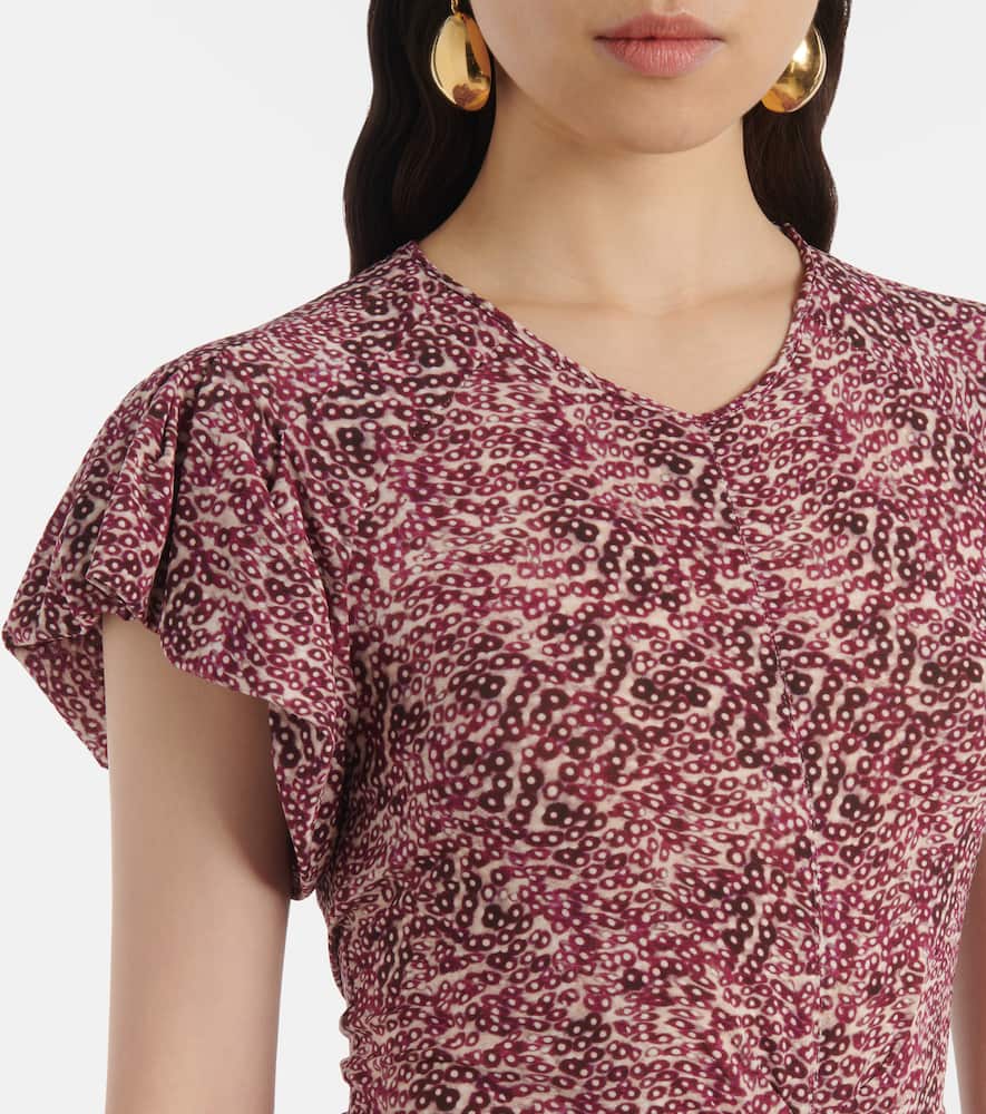 Isabel Marant Octavia printed silk-blend minidress