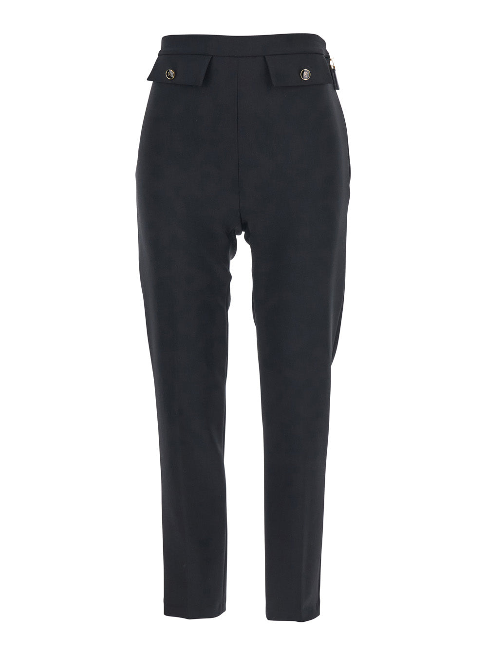 Flap Pockets Trousers — Black