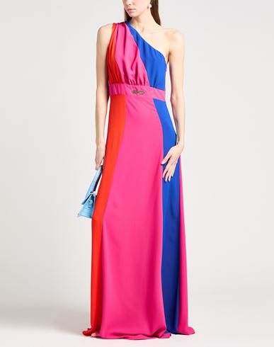 Woman Maxi dress Fuchsia Size 10 Polyester