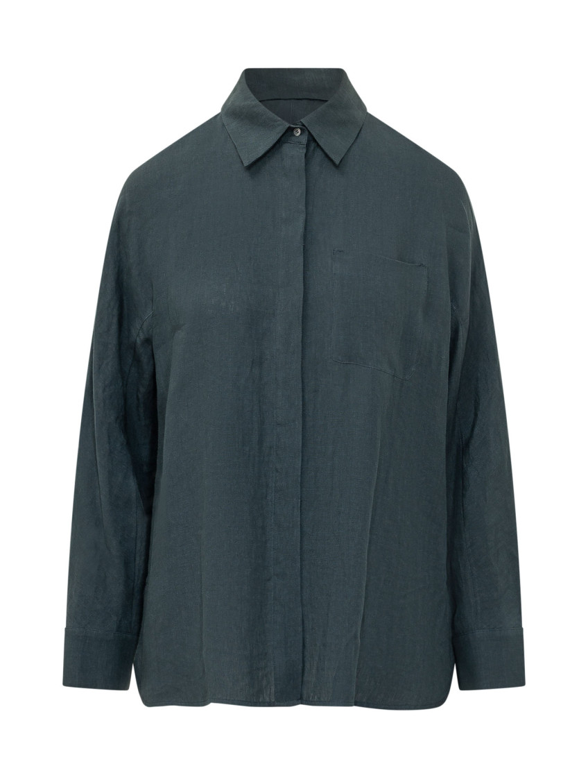 Navy Blue Regular Solid Shirt