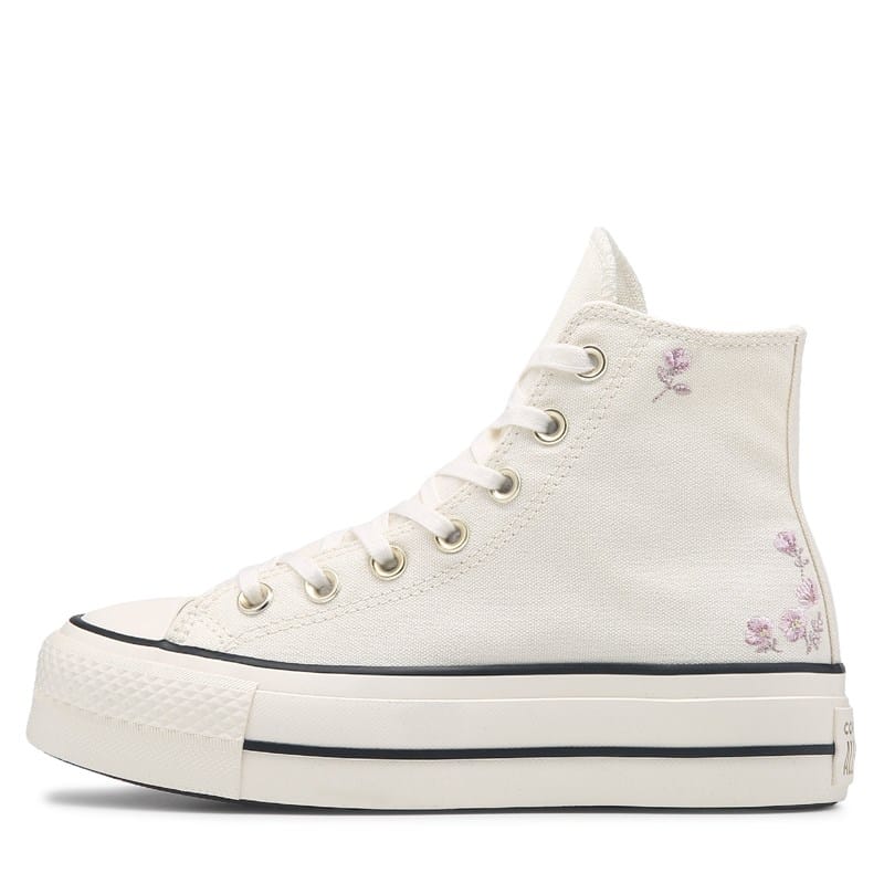 Women's Chuck Taylor All Star Hi Lift Platform Sneakers (Egret)
