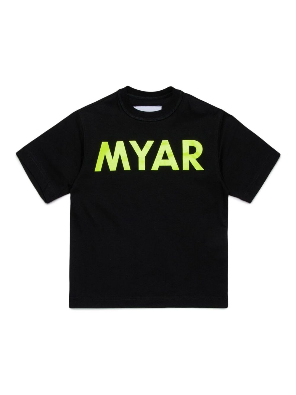 MYAR KIDS logo-print T-shirt - Black