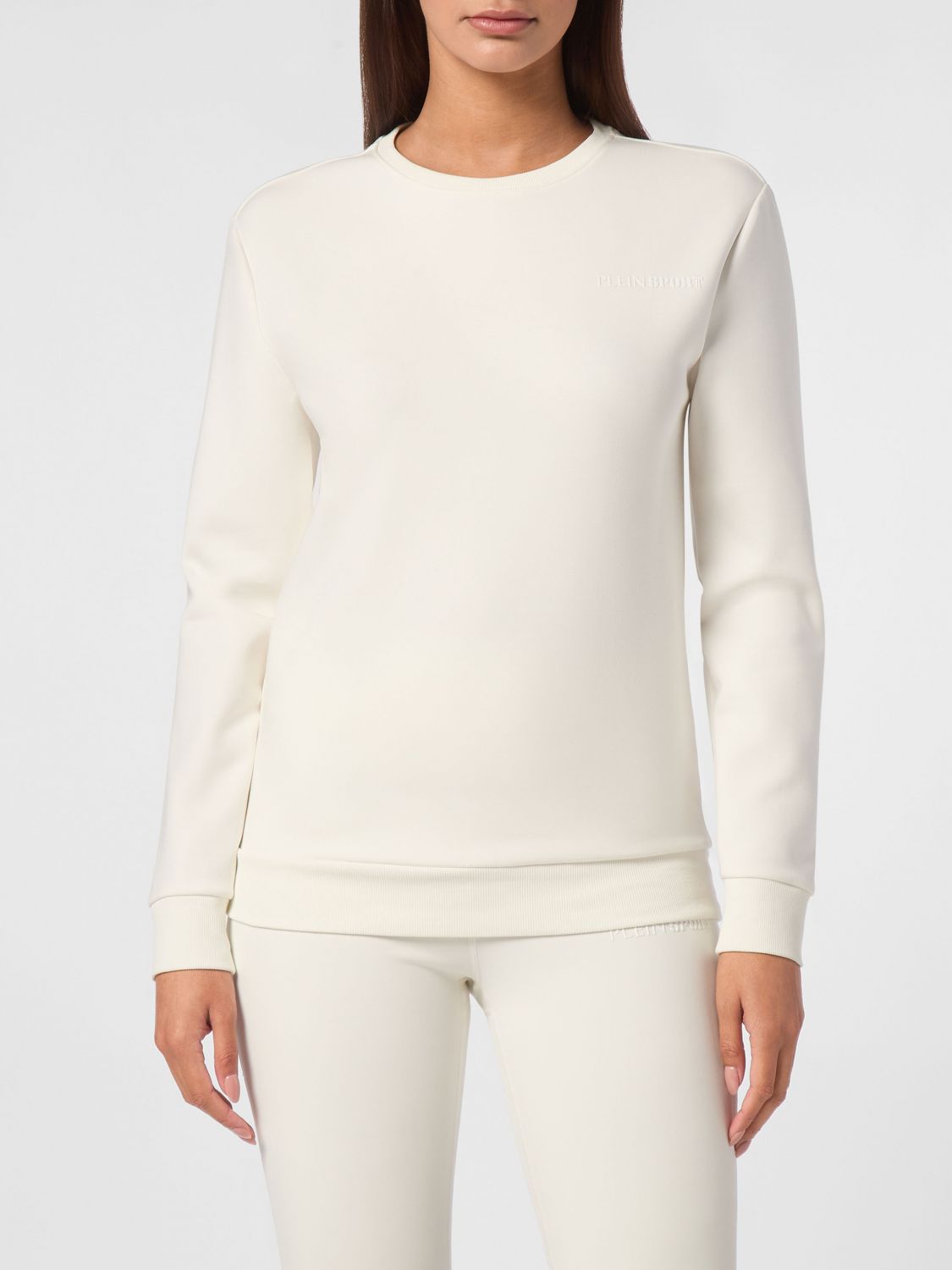 Logo-embroidered sweatshirt - White