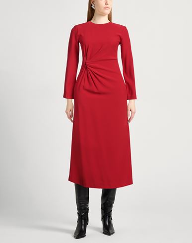 Liviana Conti Woman Midi dress Red Size 2 Viscose, Acetate