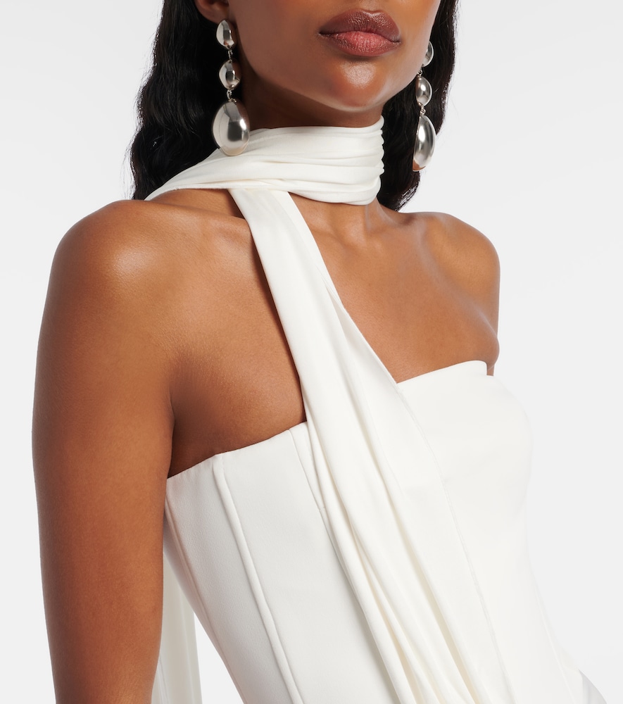 Embellished bustier gown