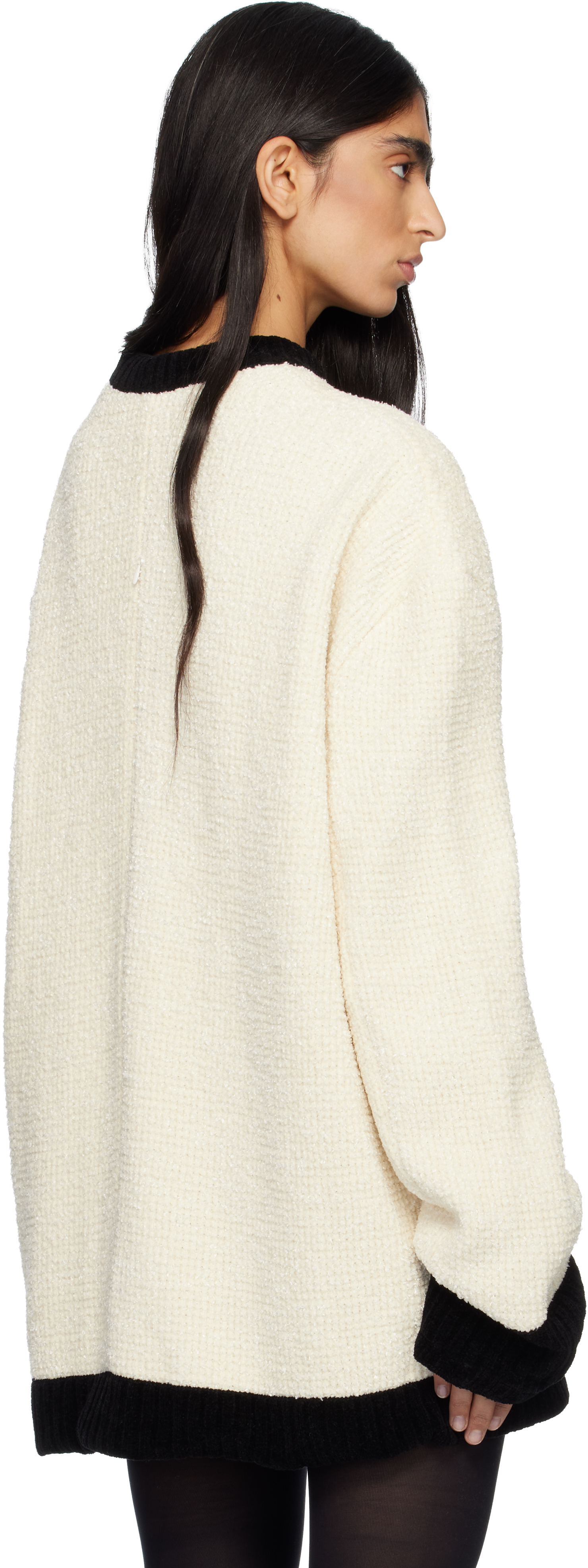 Off-White Covered Tweed Sweater