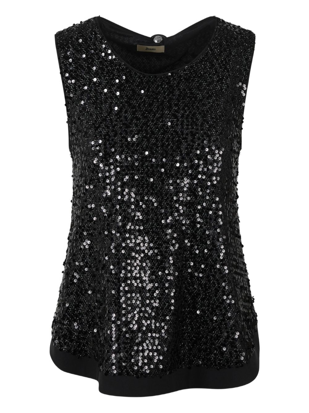 Sequinned top - Black